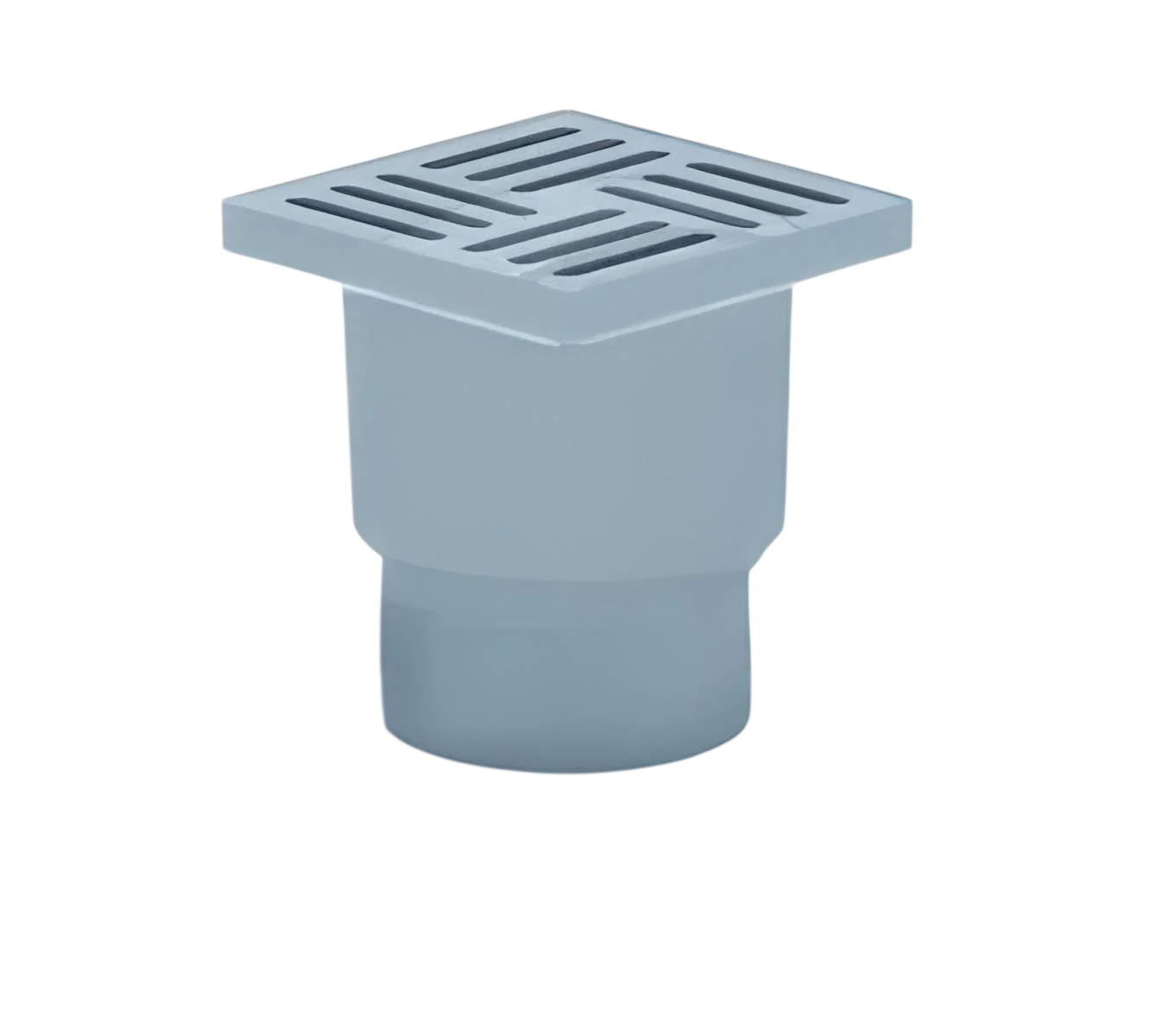 Трап Kronoplast ТА1210 прямой с пластиковой решеткой 150x150 мм 110/180° Серый (SQ-1035142)