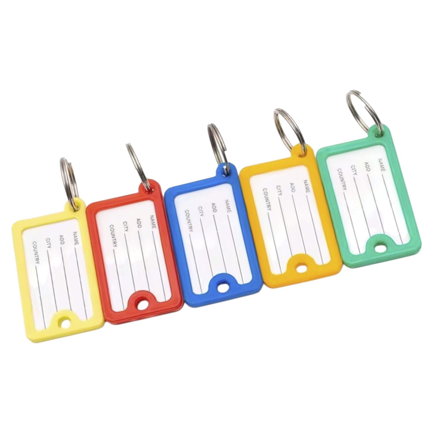 Брелок-бирка для ключей GDragon Home с надписью пластик 25 шт. Разноцветный (98_2_25_1)