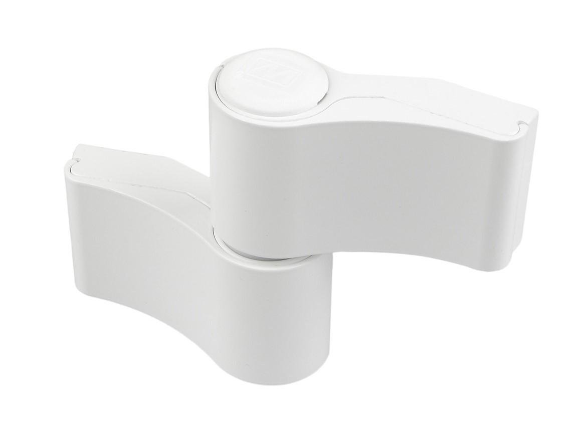 Петля для алюмінієвих дверей WALA WX JOCKER Alu симетрична 92 мм Білий (WA-WX80104589M)