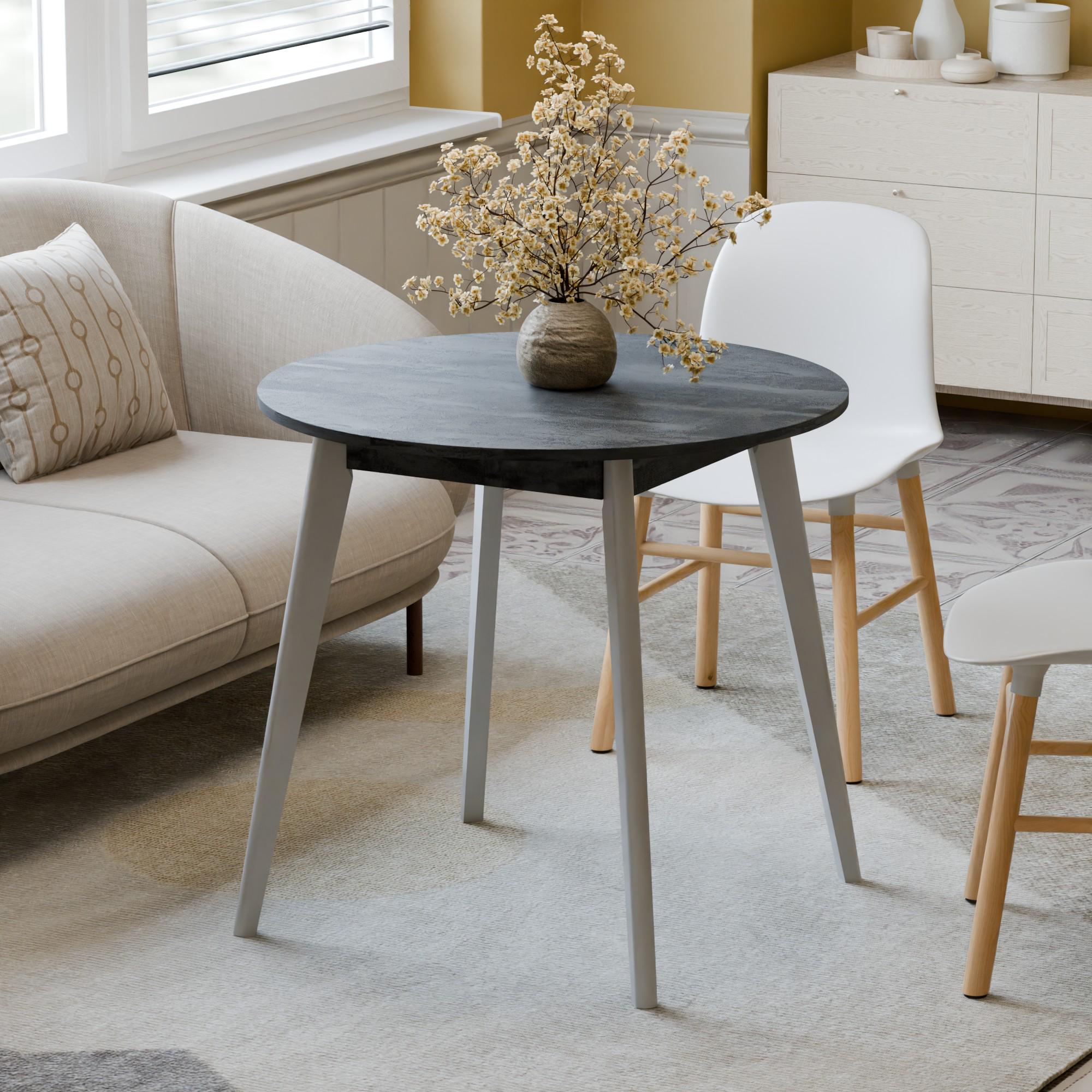 Обеденный стол Неман БОН 880х880x18 мм Угольный камень/Серый (5588131) - фото 2 Обеденный стол Неман БОН 880х880x18 мм Угольный камень/Серый (5588131) - фото 2