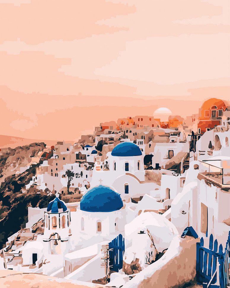 Картина по номерам Brushme Пламя Санторини (GX26288)