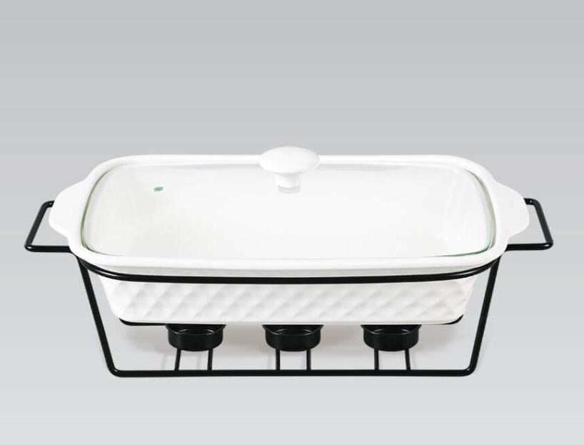 Мармит Maestro Ромб прямоугольный 1,8 л 35 см керамика (11459-73MR)