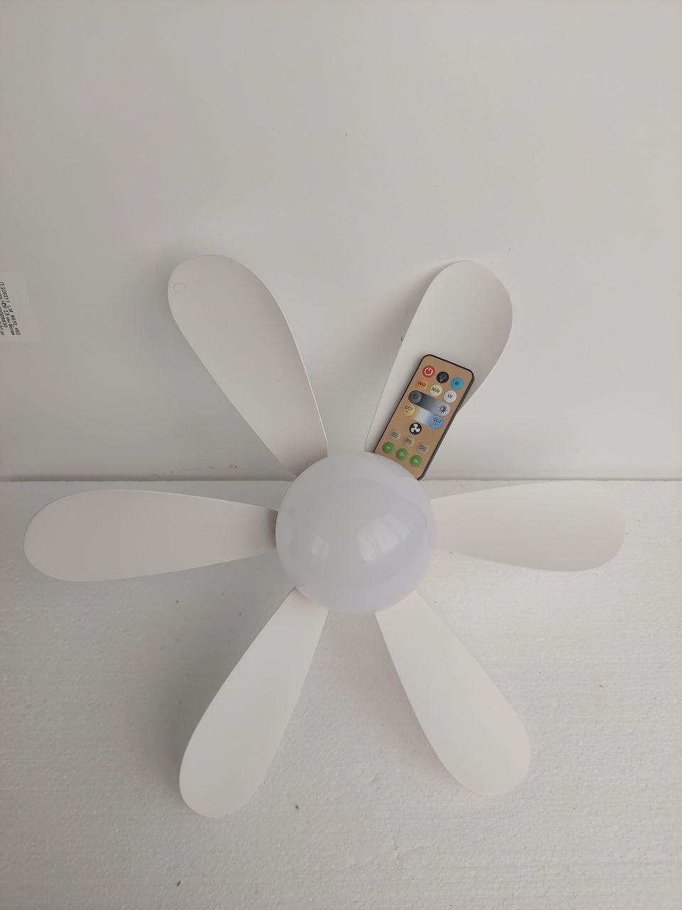Вентилятор стельовий з підсвіткою та пультом ДК 42 см Білий (28216258) - фото 3 Вентилятор стельовий з підсвіткою та пультом ДК 42 см Білий (28216258) - фото 3