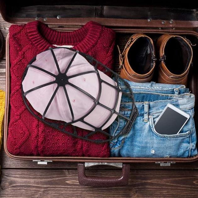 Пластиковый футляр для стирки кепки Каркасная форма для размещения бейсболки Защита от деформации - фото 4