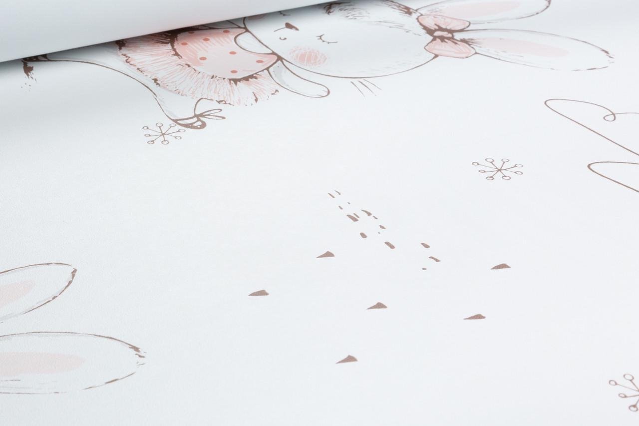 Шпалери флізелінові RASCH Kids World 2 301656 Декор вініл гарячого тиснення 0,53х10,05 м Білий