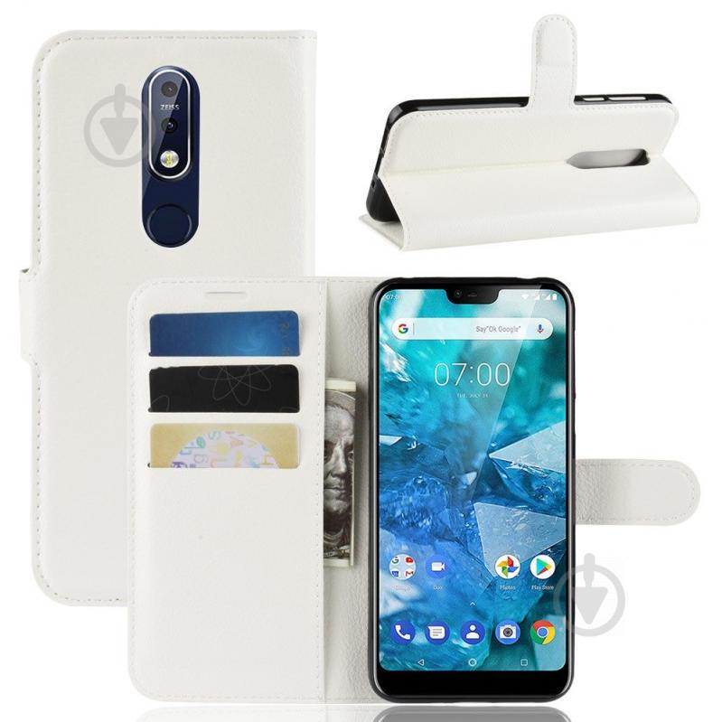 Чехол-книжка Litchie Wallet для Nokia 7.1 Белый (arbc3507) - фото 2