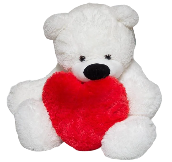 Мягкая игрушка медведь Бублик с сердцем 140 см (1158849854)
