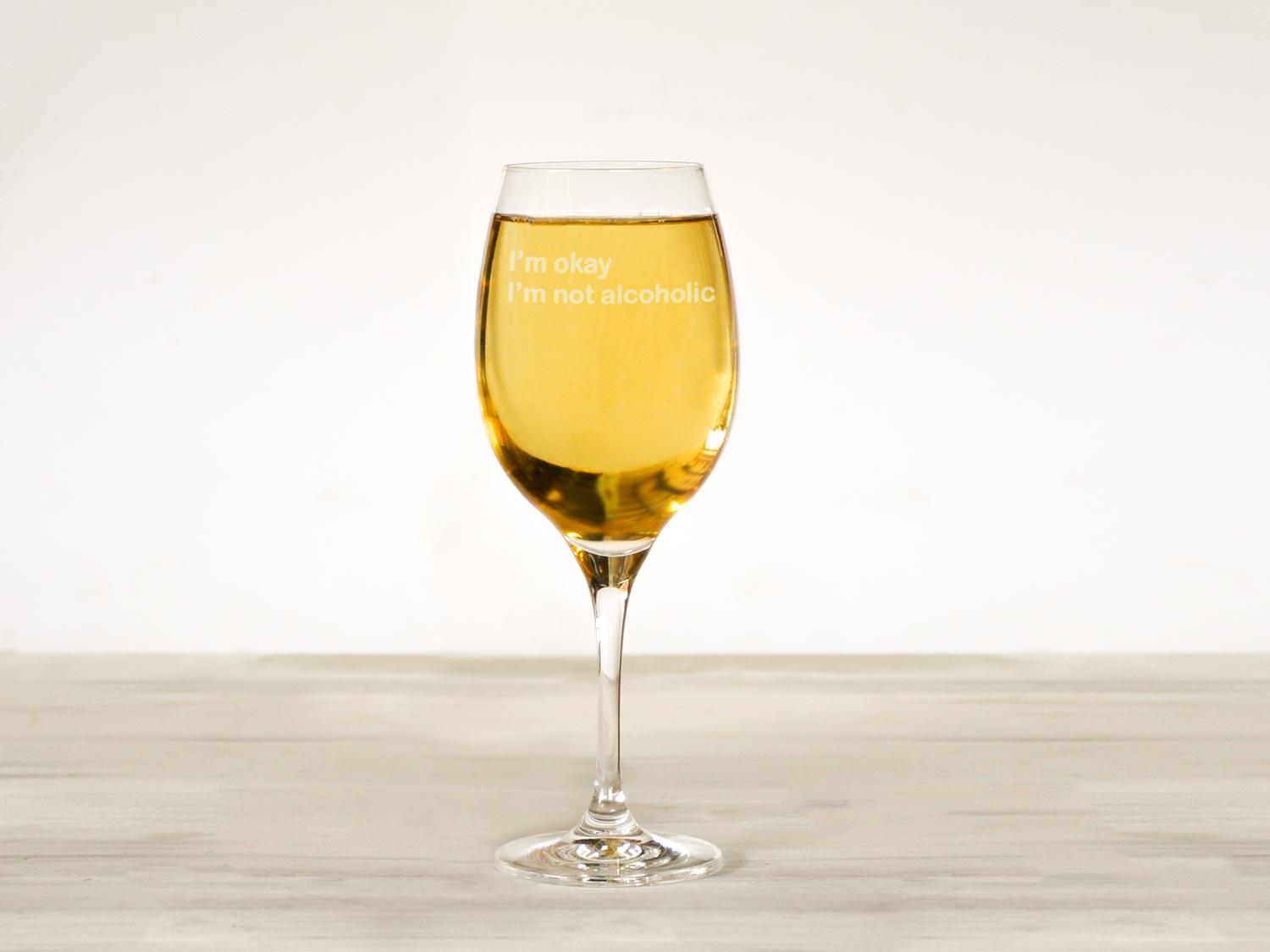 Винный бокал Woodpresent I'm okay 360 мл