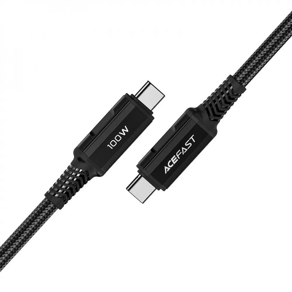 Кабель Acefast C4-03 USB-C to USB-C 100 W 5A 200 см Black - фото 4