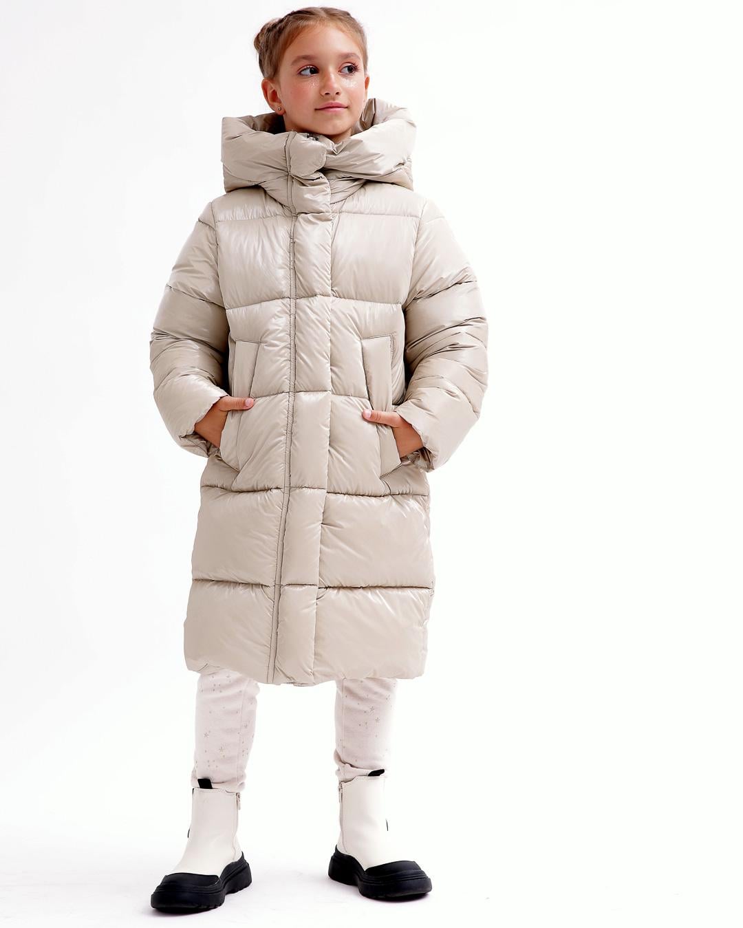 Пуховик X-Woyz DT-8365-26 р. 36 Темно-бежевый (2000002497493)