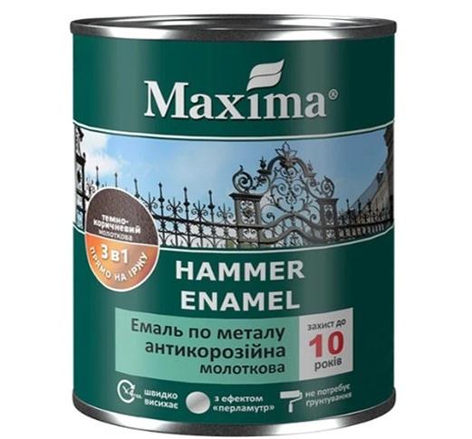 Емаль антикорозійна молоткова Maxima 3в1 0,75 л Антрацит (100011314)