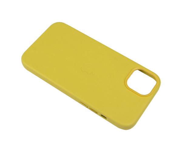 Чохол-накладка Leather Case для Apple iPhone 14 Canary yellow - фото 2