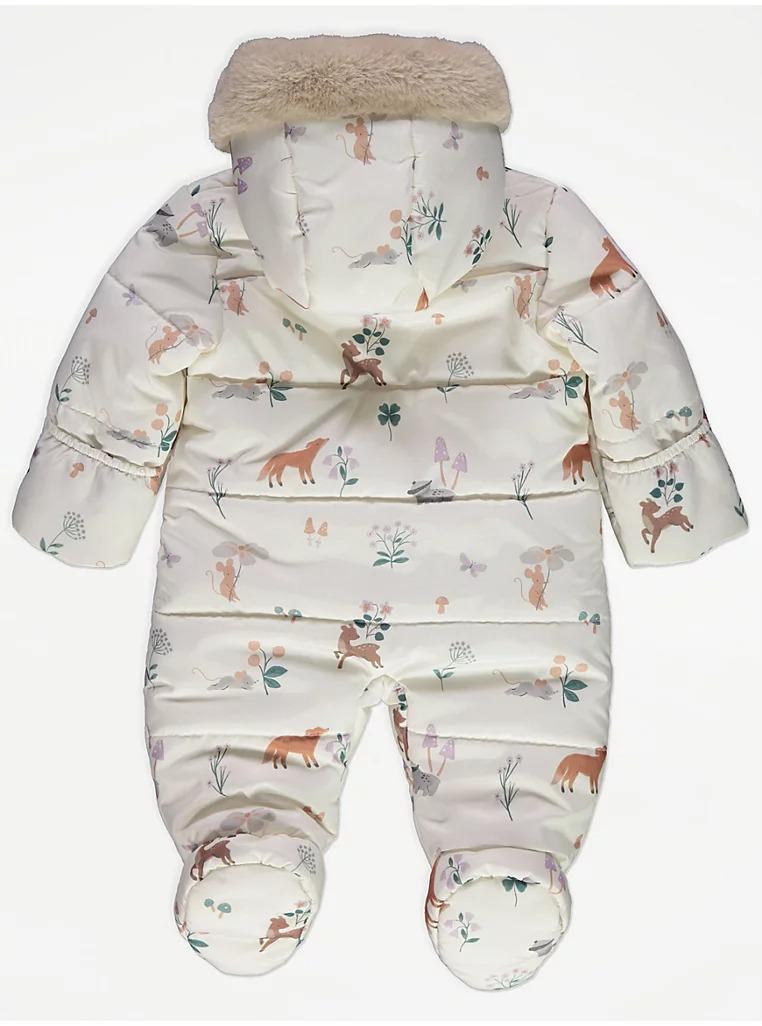 Комбинезон зимний George для девочки 62-68 см Светло-бежевый (197762197) - фото 2 Комбинезон зимний George для девочки 62-68 см Светло-бежевый (197762197) - фото 2