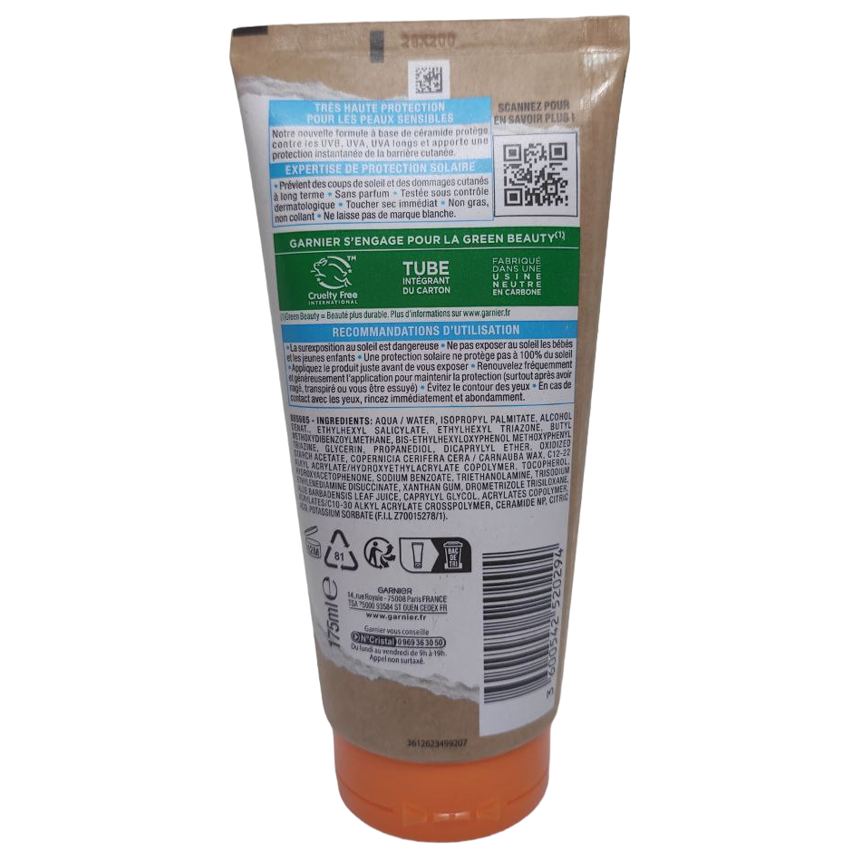 Сонцезахисне молочко Garnier Ambre Solaire Sensitive Expert+ SPF 50+ гіпоалергенне для чутливої шкіри 175 мл (2238736065) - фото 2 Сонцезахисне молочко Garnier Ambre Solaire Sensitive Expert+ SPF 50+ гіпоалергенне для чутливої шкіри 175 мл (2238736065) - фото 2