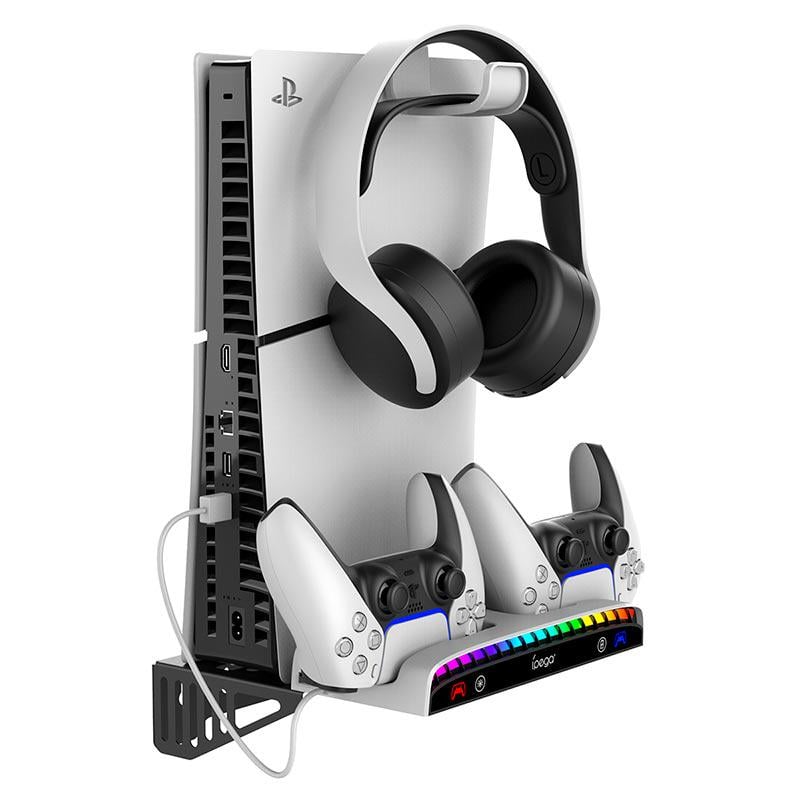 Док-станция Ipega Multi-functional Wall-mount Charge Stand for PS5 Slim PG-P5S011/RGB/3xUSB 2.1 Док-станция Ipega Multi-functional Wall-mount Charge Stand for PS5 Slim PG-P5S011/RGB/3xUSB 2.1