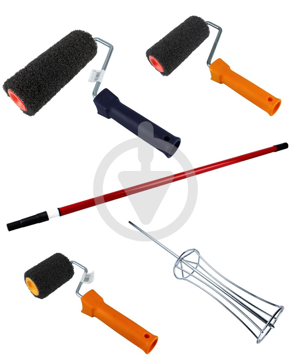 Комплект валиков для шпатлевки и нанесения финишного покрытия Antares 50 мм. (14331063) Комплект валиков для шпатлевки и нанесения финишного покрытия Antares 50 мм. (14331063)