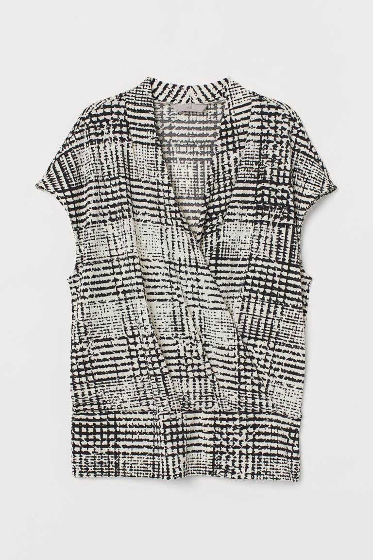 Блуза з коротким рукавом р. S Чорно-білий (7719701wer)