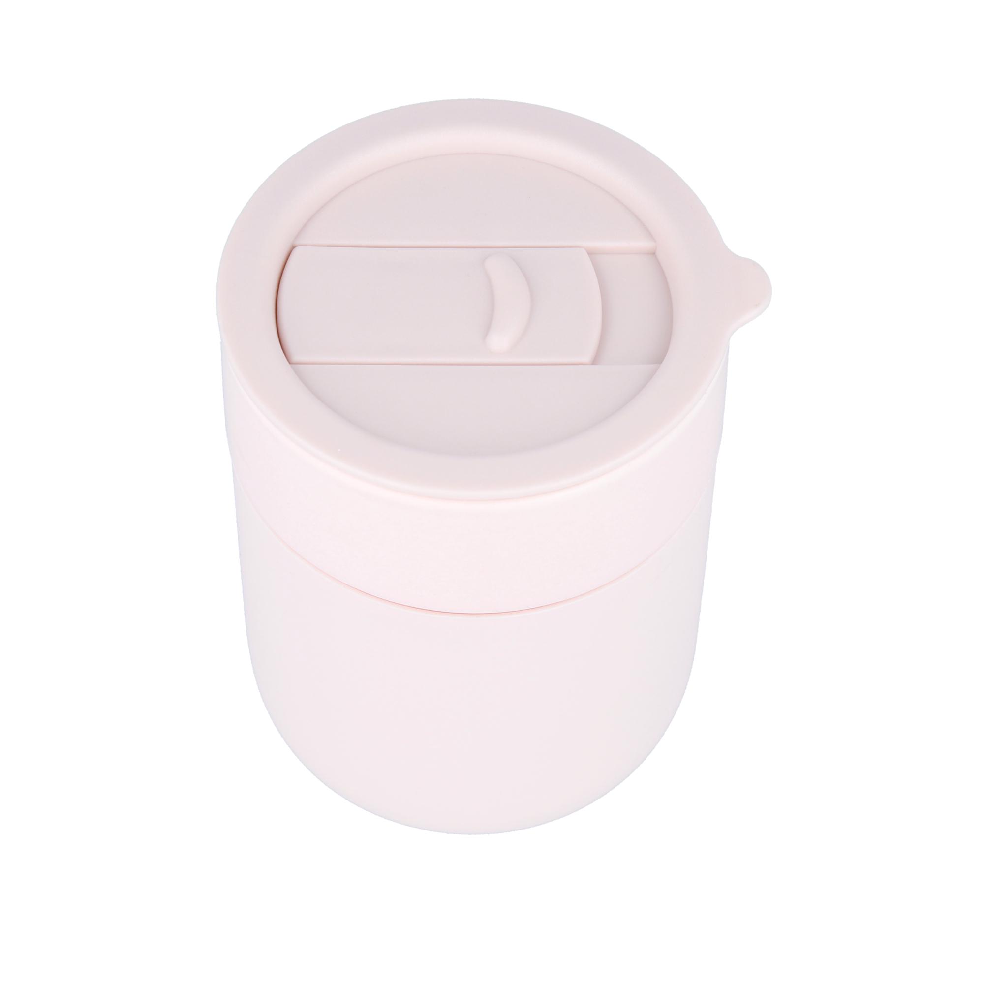 Чашка Cute Travel Mugs 295 мл з кришкою та захисним силіконовим чохлом Pink (10771521) - фото 2