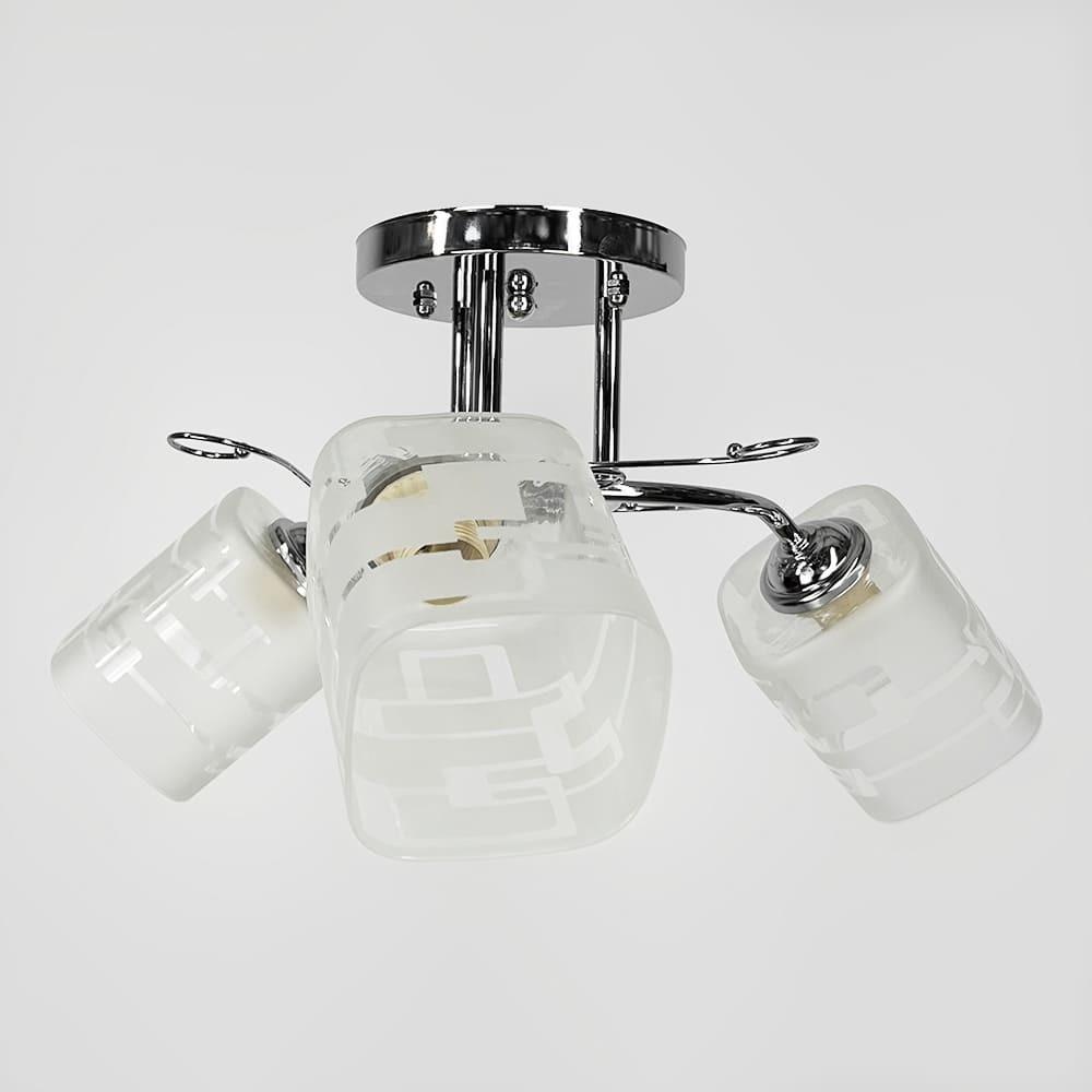 Люстра на 3 плафони Ø 45 см Срібний (2286/3B CH) - фото 4 Люстра на 3 плафони Ø 45 см Срібний (2286/3B CH) - фото 4