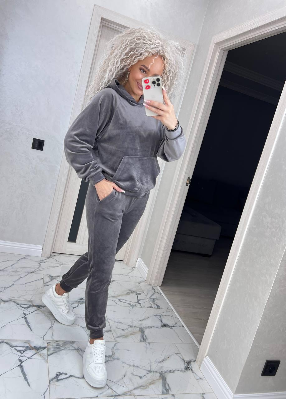 Костюм жіночий Лайза р. 44 Сірий (0202-ді)