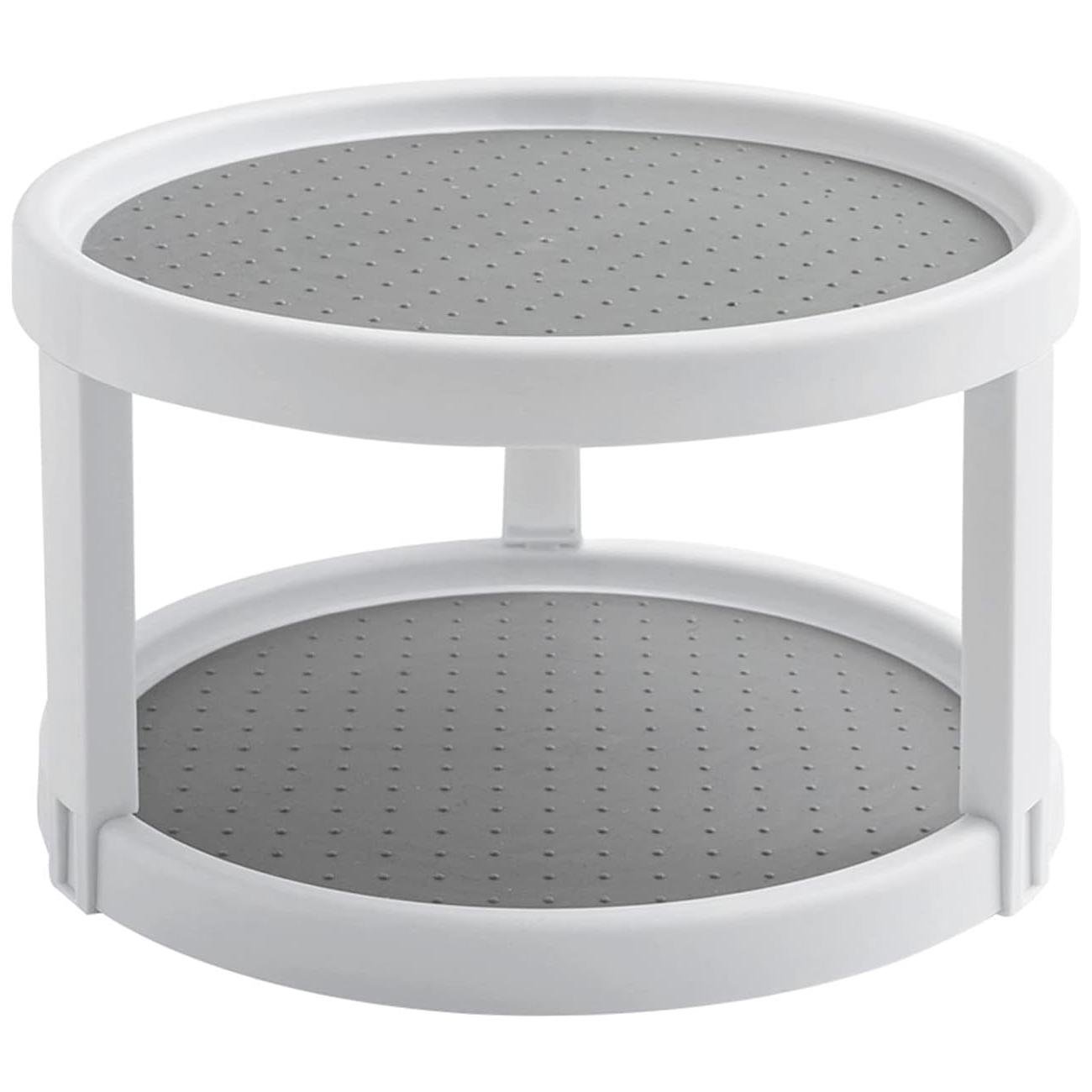 Поднос вращающийся двухярусный для кухни 25 см