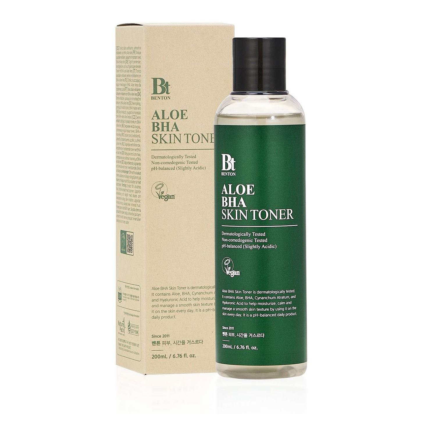 Тонер алое з саліциловою кислотою Benton Aloe BHA 200 мл