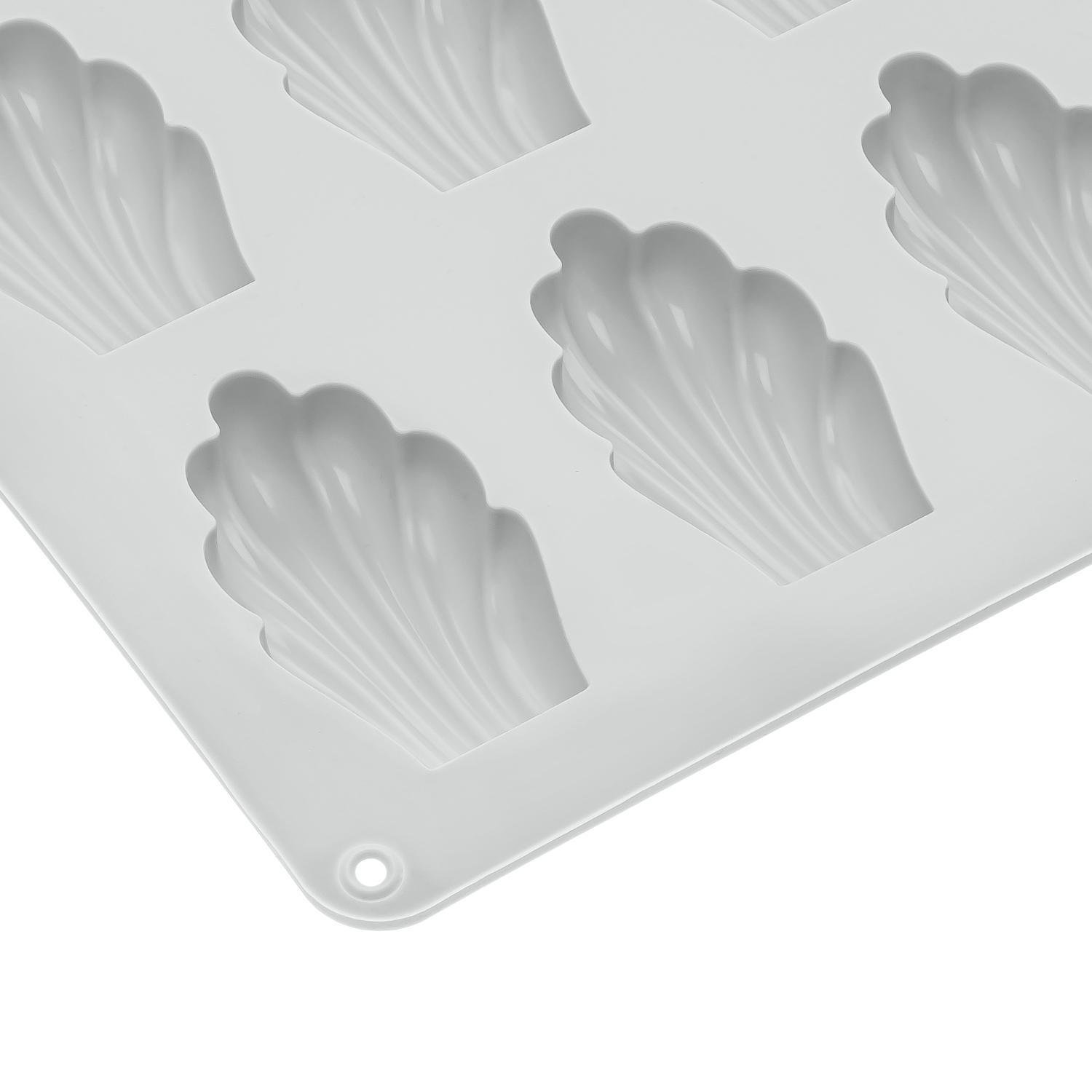 Форма для випікання печива C380 Мадлен силіконова на 18 мушель 32х24х1,4 см Сірий (87167) - фото 4