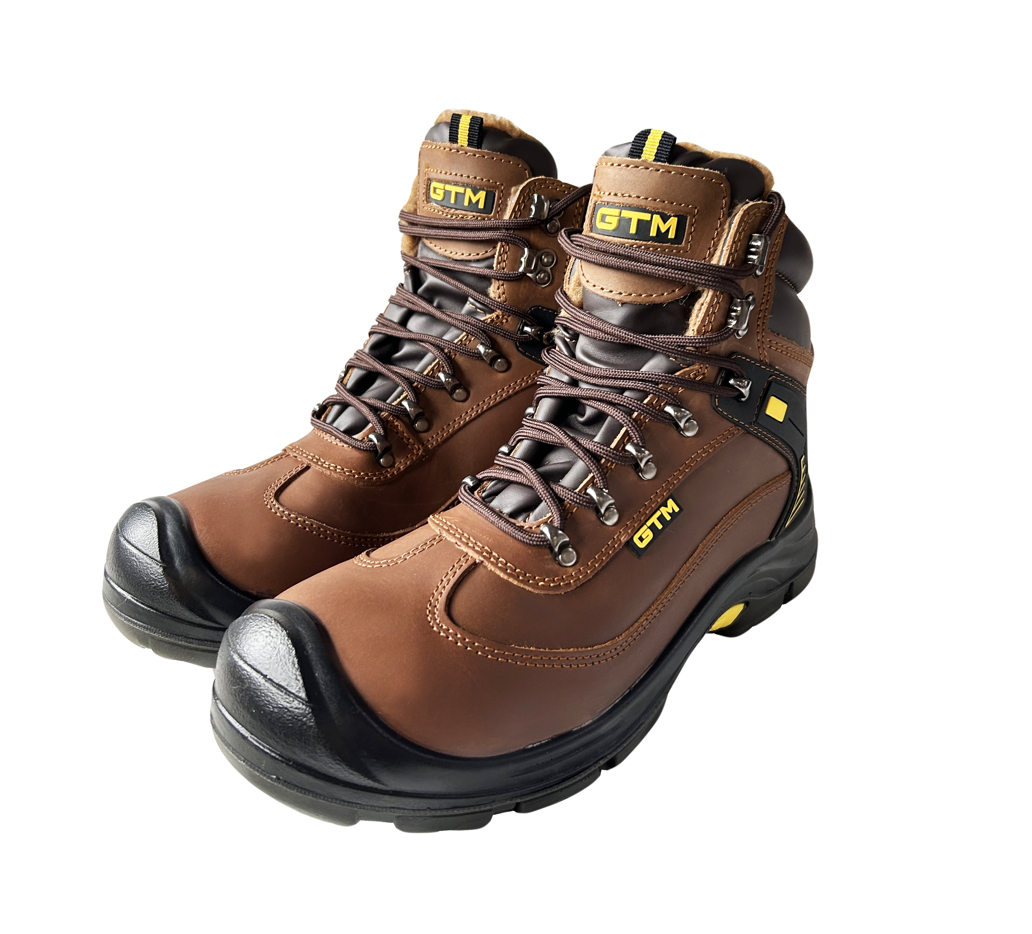 Черевики робочі утеплені композитним носком шкіра S1P SRC р. 40 Коричневий (gtm_872593)