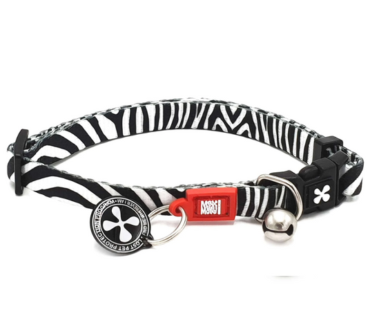 Ошейник для кошек Max & Molly Smart ID Cat Collar Zebra One Size (2670645651)