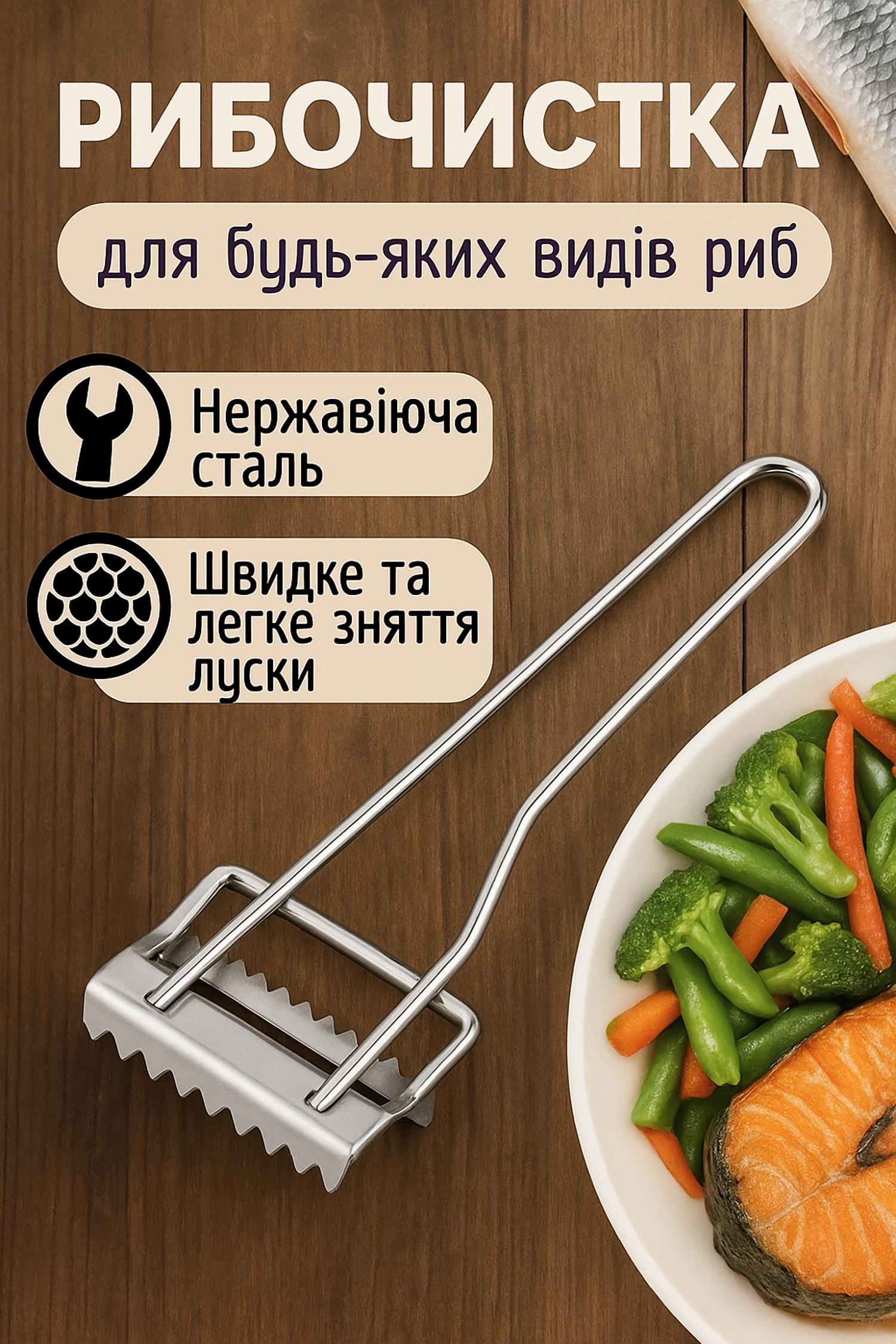 Нож для чистки рыбы от чешуи (87189) - фото 4 Нож для чистки рыбы от чешуи (87189) - фото 4