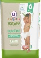 Подгузники-трусики U tout petits Nature 6 16+ кг 18 шт. - фото 1