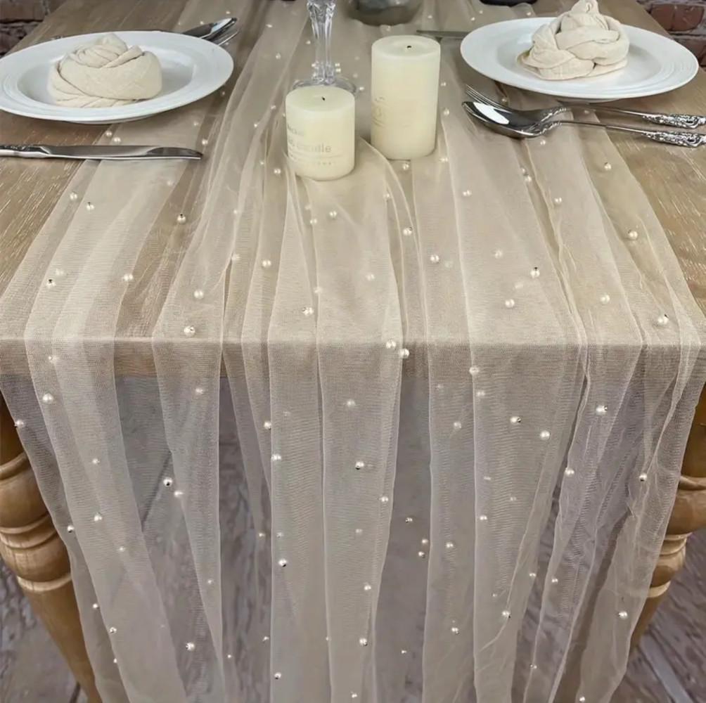 Раннер на сто Leeseph 72х300 см Бежевый