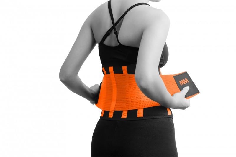 Пояс компресійний MadMax MFA-277 Slimming belt S Black/Neon Orange (A-012684)