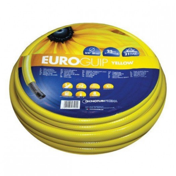 Шланг для поливу Tecnotubi EuroGuip 3/4" 20 м Yellow