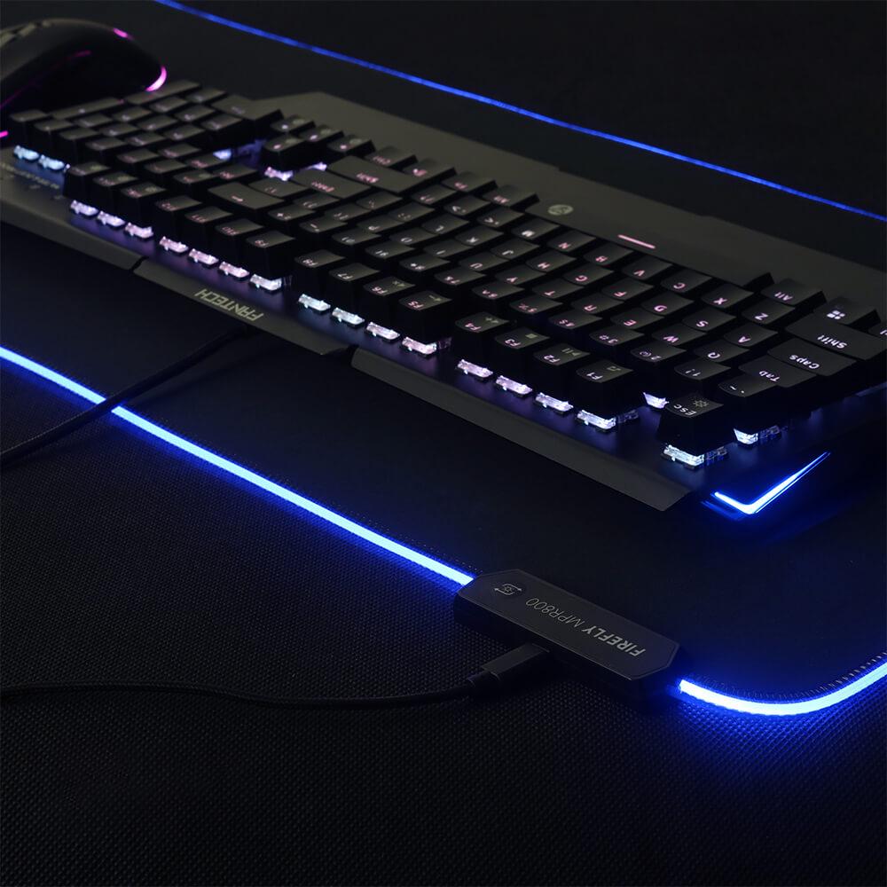 Игровая поверхность Fantech Firefly MPR800 RGB Black (MPR800b) - фото 9