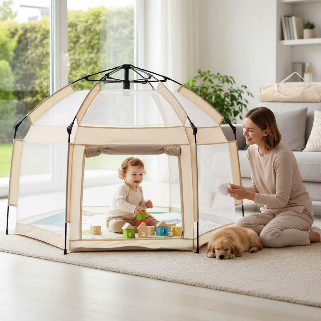 Намет ігровий дитячий Silver Mist Бежевий (MR 1512)