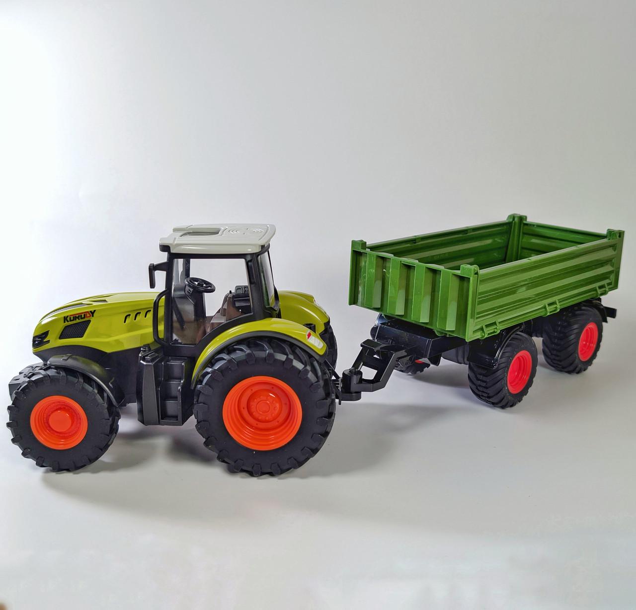 Трактор на радіокеруванні з причепом Korody Зелений - фото 2 Трактор на радіокеруванні з причепом Korody Зелений - фото 2