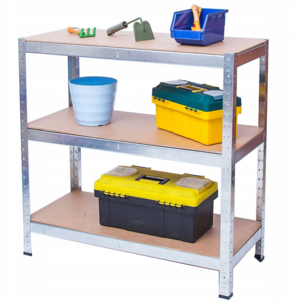 Стелаж металевий Bonro G2211 для кладовки комори підвалу 6 полиць 220х110х50 см (42401123) - фото 8 Стелаж металевий Bonro G2211 для кладовки комори підвалу 6 полиць 220х110х50 см (42401123) - фото 8