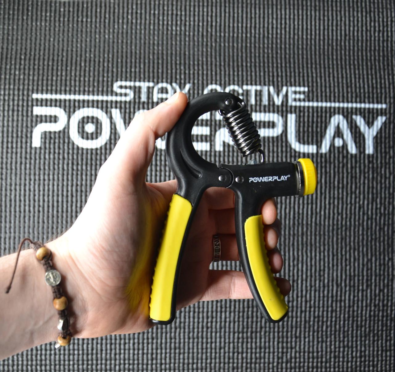 Еспандер кистьовий PowerPlay PP-4323 Strength Grip з регульованим навантаженням 10-40 кг Чорно-жовтий (A-012883) - фото 6 Еспандер кистьовий PowerPlay PP-4323 Strength Grip з регульованим навантаженням 10-40 кг Чорно-жовтий (A-012883) - фото 6