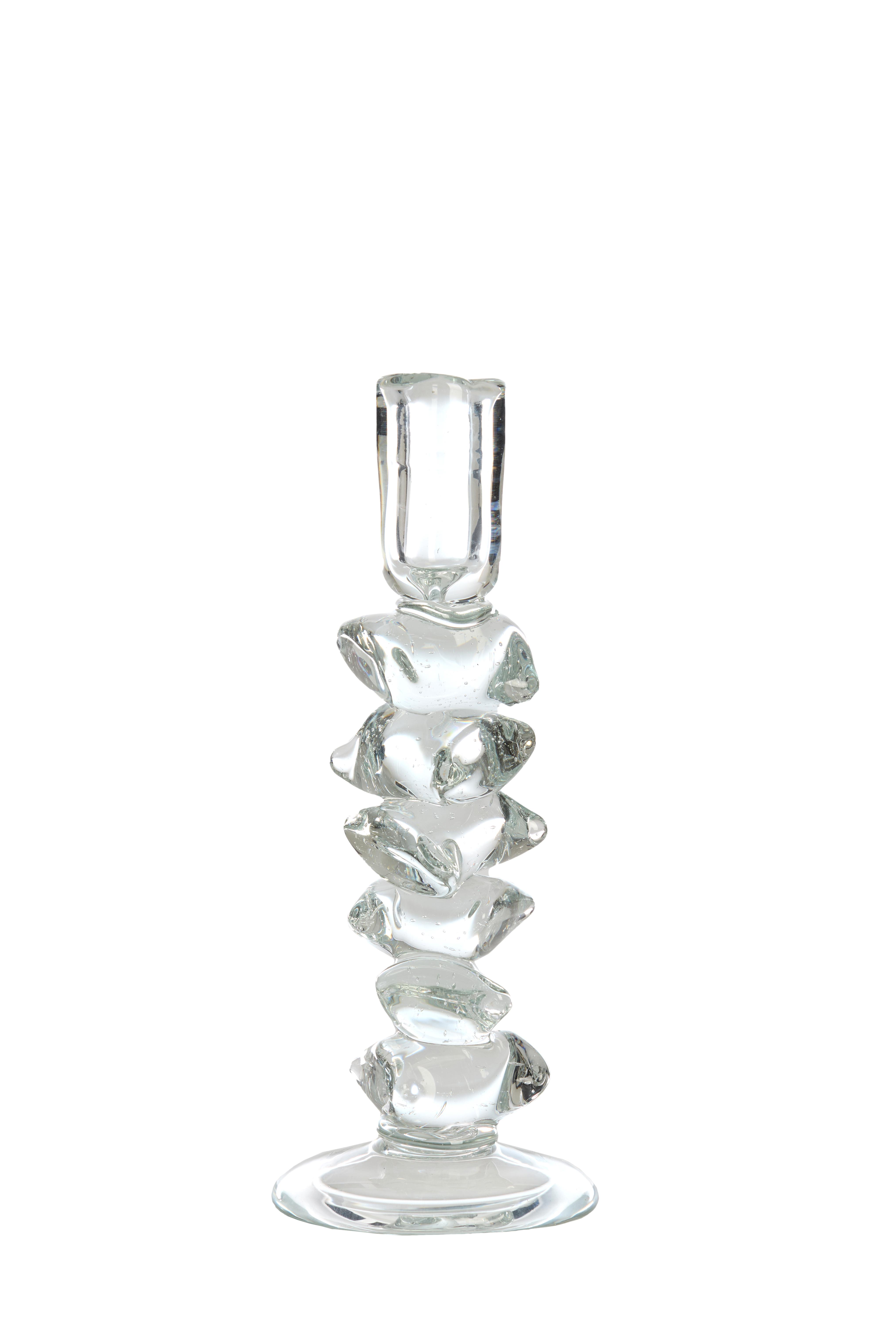 Подсвечник Light&Living стеклянный фигурный 29 см