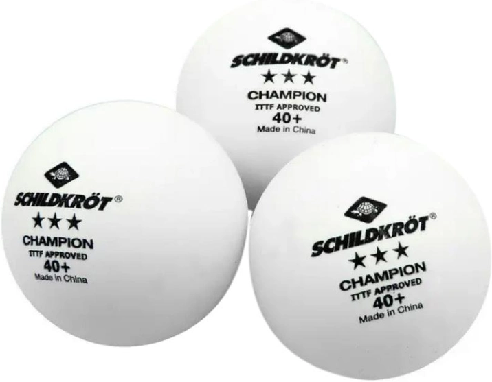Мячи для настольного тенниса Donic Champion 40+ 3 stars 3 шт. Белый