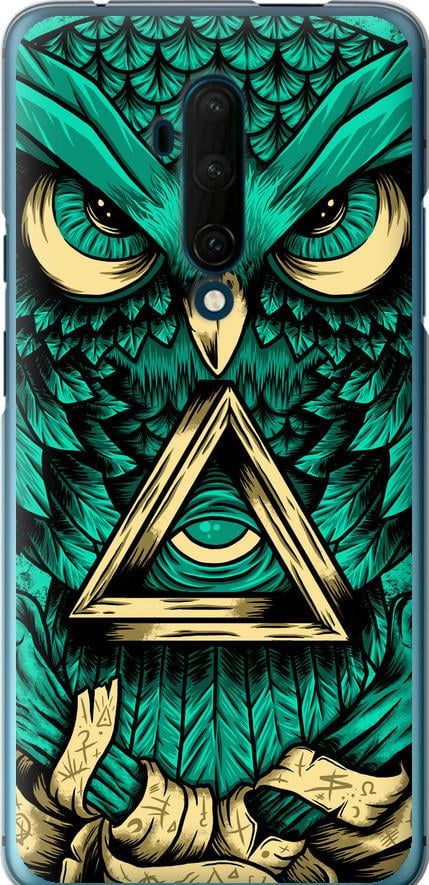 Чехол на OnePlus 7T Pro Сова Арт-тату (3971u-1810-42517) Чехол на OnePlus 7T Pro Сова Арт-тату (3971u-1810-42517)