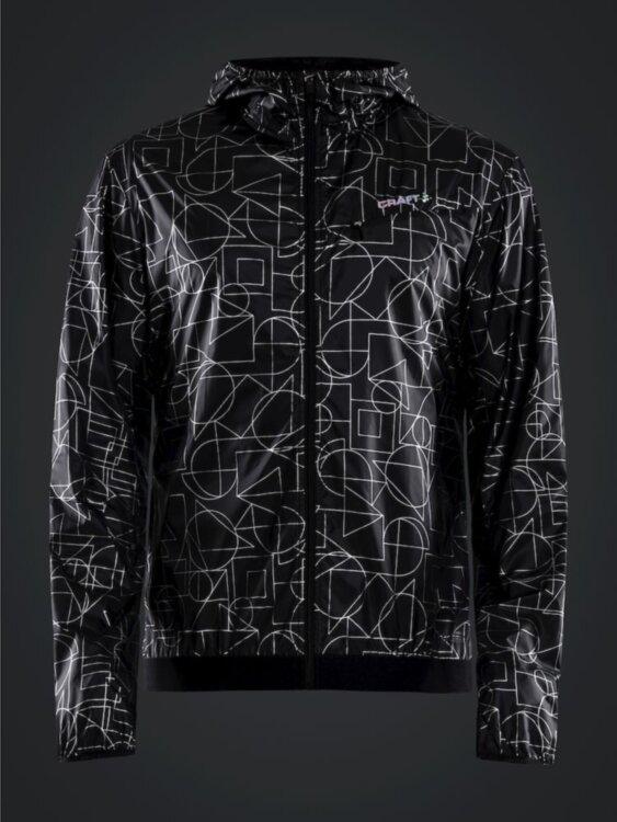 Чоловіча куртка CRAFT Lumen Wind Jacket 1907686-155999 P S Shapes/Black - фото 7