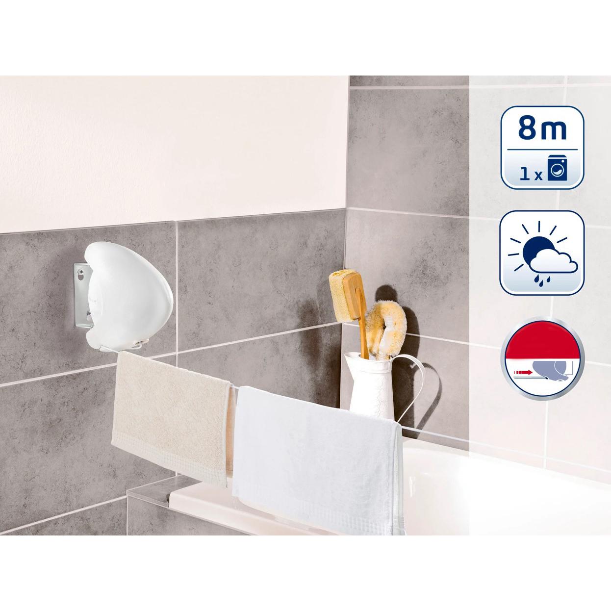 Сушарка для білизни настінна Leifheit Rollfix 80 Single 8 м (83106) - фото 4