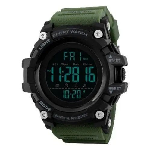 Часы наручные мужские Skmei 1384AG Army Green (tf4651) - фото 2