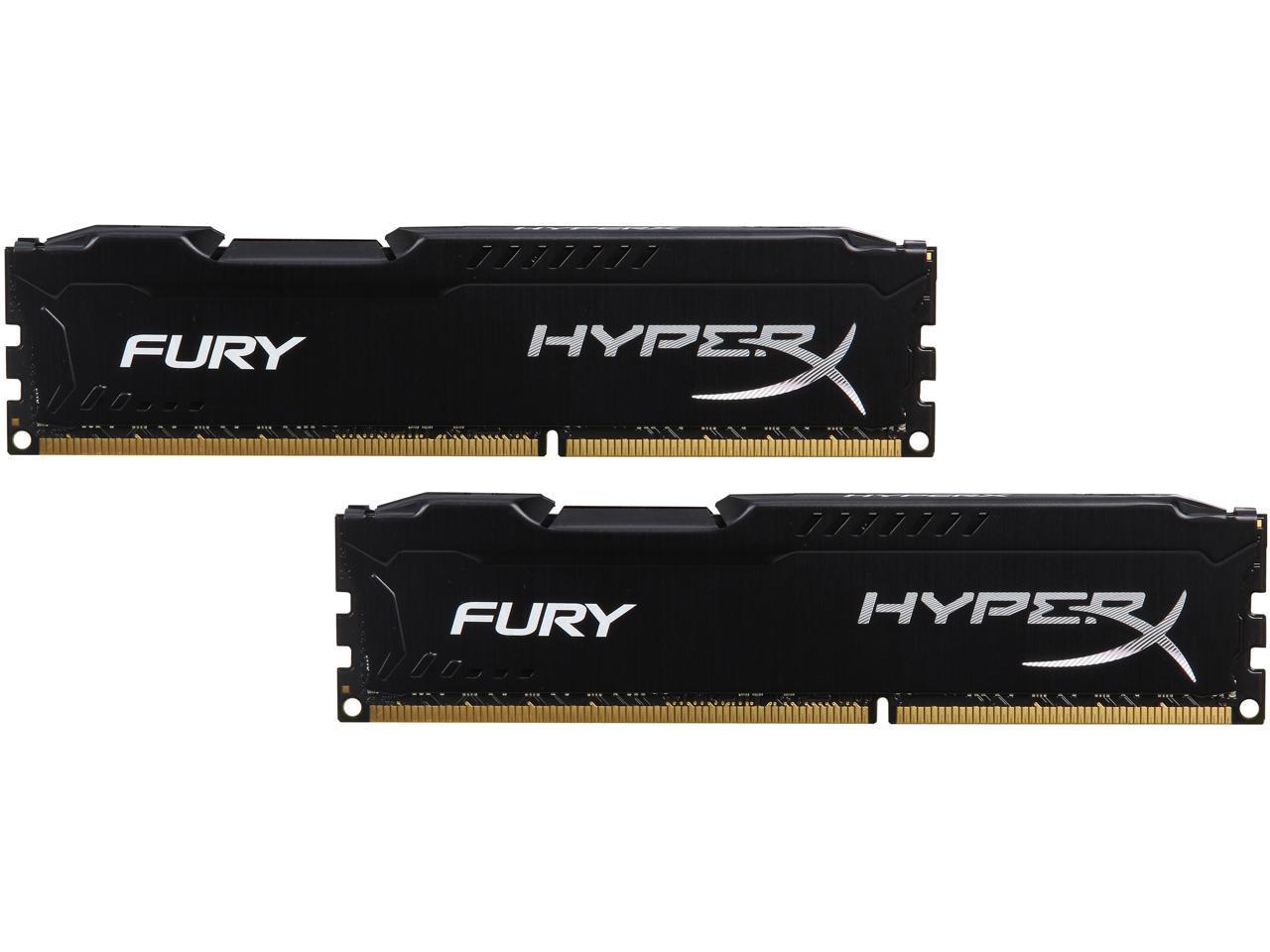 Оперативная память HyperX FURY Kit 16 Гб DDR3 1866 МГц (HX318C10FBK2/16) - фото 2