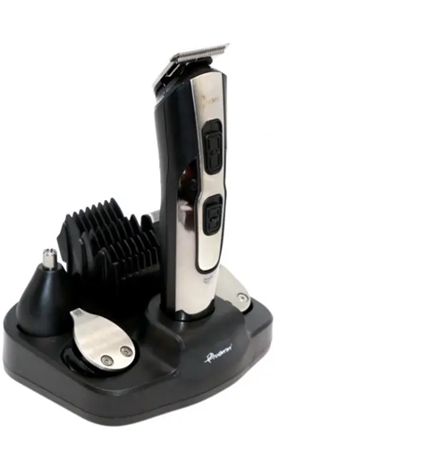 Машинка для стрижки волос Gemei 10в1 5 Вт Серый - фото 4