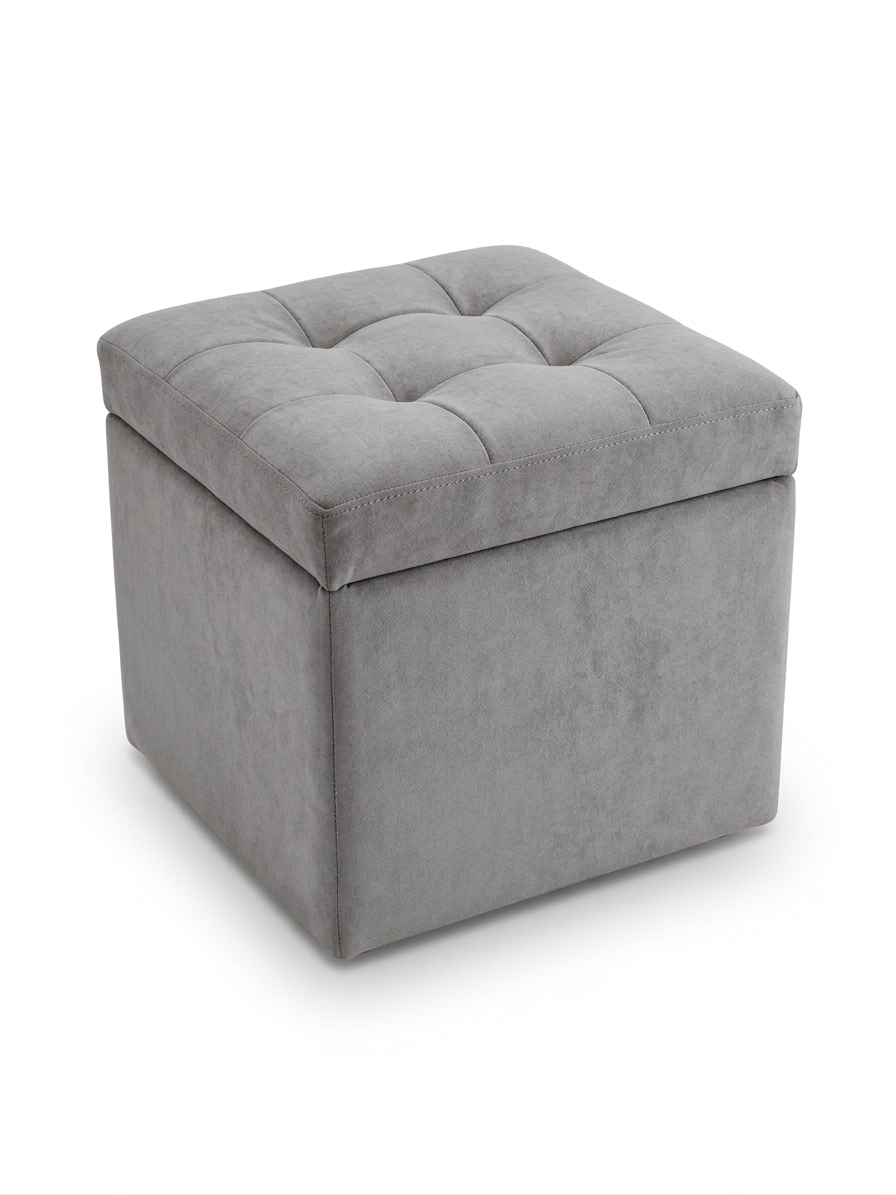 Пуф мягкий на роликах для дома и офиса 40х40х43 см (33384212)