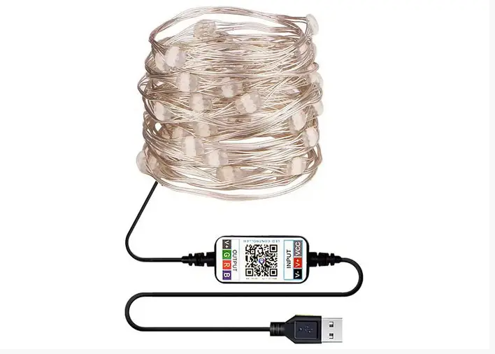 Гирлянда со Smart-приложением 200LED 20 м RGB на ПЗБ (61795523)