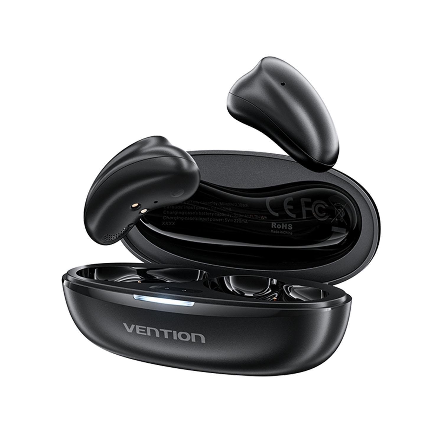 Навушники бездротові Vention Tiny T11 Bluetooth 5.3 з AI-шумозаглушенням TWS 13 мм 25 год відтверення AAC/SBC Hi-Fi Чорний (NBJB0) Навушники бездротові Vention Tiny T11 Bluetooth 5.3 з AI-шумозаглушенням TWS 13 мм 25 год відтверення AAC/SBC Hi-Fi Чорний (NBJB0)